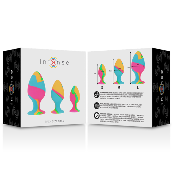 Intense - Set Plug Silicona Multicolor - Imagen 8