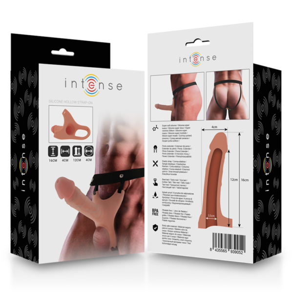 Intense - Arnés Hueco Con Dildo Silicona 16 X 3.5 Cm - Imagen 9