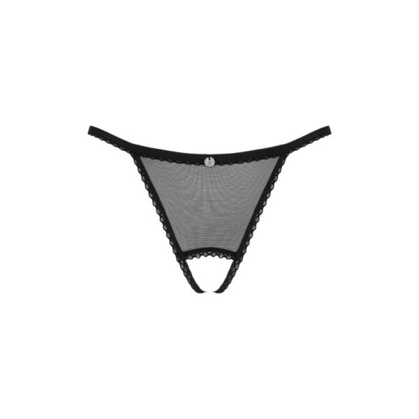 Obsessive - Celia Noir Crotchless Tanga M/L - Imagen 11