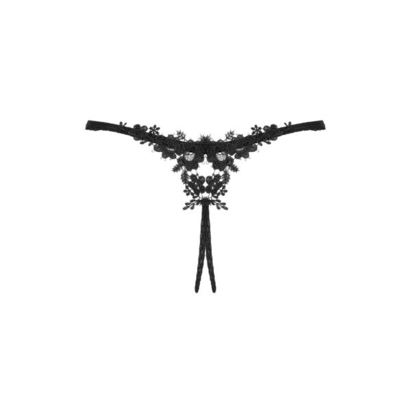 Obsessive - Celia Noir Crotchless Tanga M/L - Imagen 12