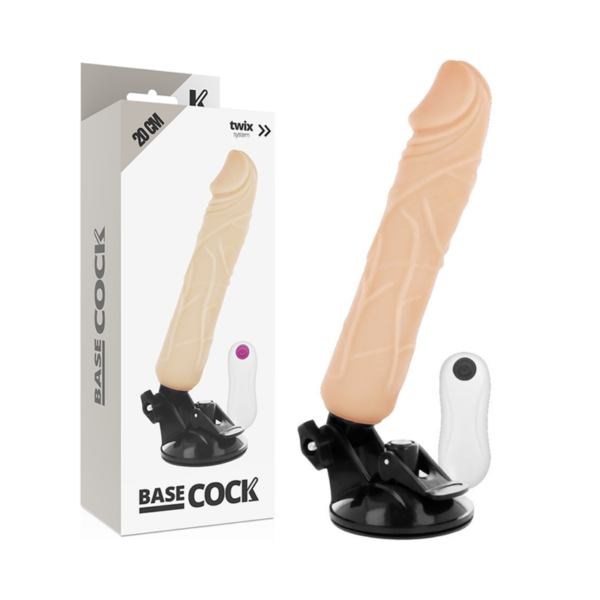 Basecock - Vibrador Realistico Control Remoto Natural 20 Cm -O- 4 Cm