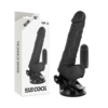 Basecock -  Vibrador Realistico Control Remoto Negro 18.5 Cm