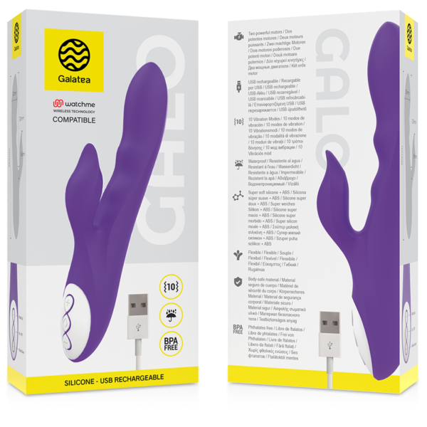 Galatea - Galo Vibrador Lila Compatible Con Watchme Wireless Technology - Imagen 3
