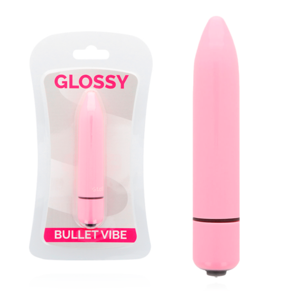 Glossy - Thin Vibrador Rosa Intenso