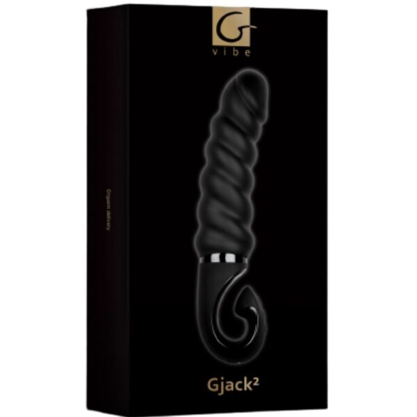 G-Vibe - G-Jack 2 - Dildo Vibrador Negro - Imagen 5