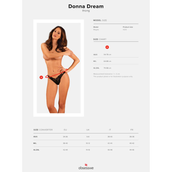 Obsessive - Donna Dream Tanga Xs/S - Imagen 8