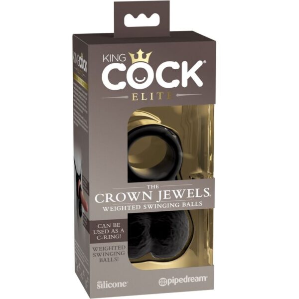 King Cock - Elite Anillo Con Testiculos De Silicona - Imagen 7