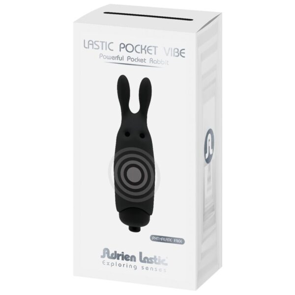 Adrien Lastic - Lastic Pocket Vibrador De Bolsillo Conejo Negro - Imagen 5