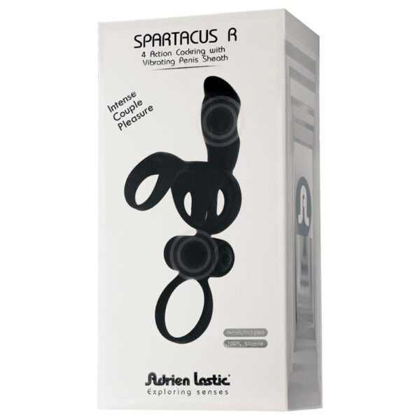 Adrien Lastic - Spartacus Anillo &Amp; Funda De Pene Con Vibrador - Imagen 6