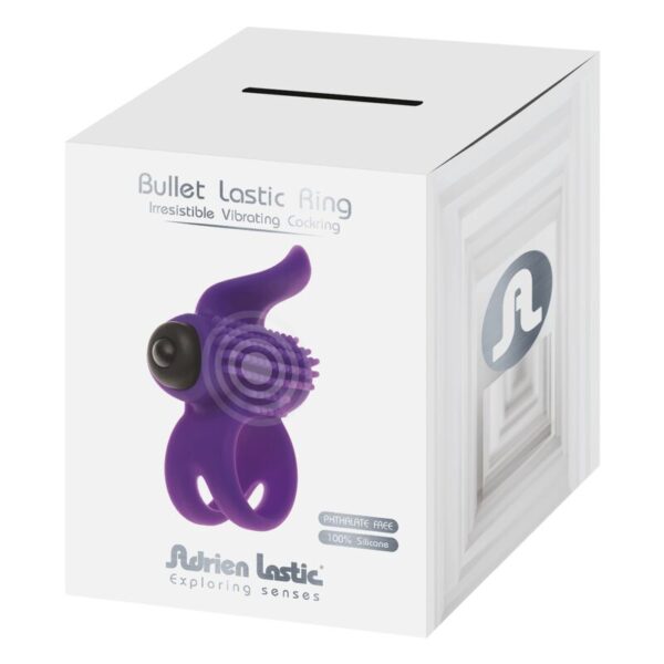 Adrien Lastic - Bullet Lastic Ring Anillo Vibrador Violeta - Imagen 4
