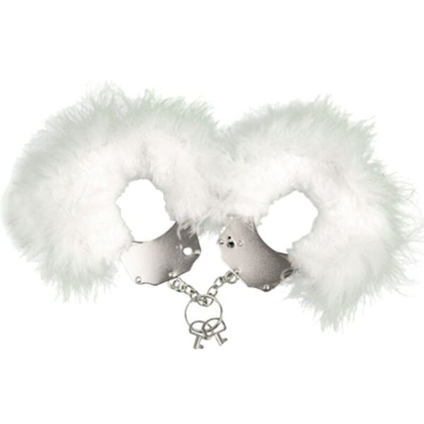Adrien Lastic - Esposas Metal Con Plumas Blanco