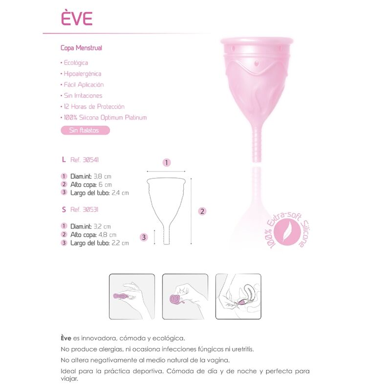 Femintimate - Eve Copa Menstrual Silicona - Talla S 7 Femintimate - Eve Copa Menstrual Silicona - Talla S - Imagen 7