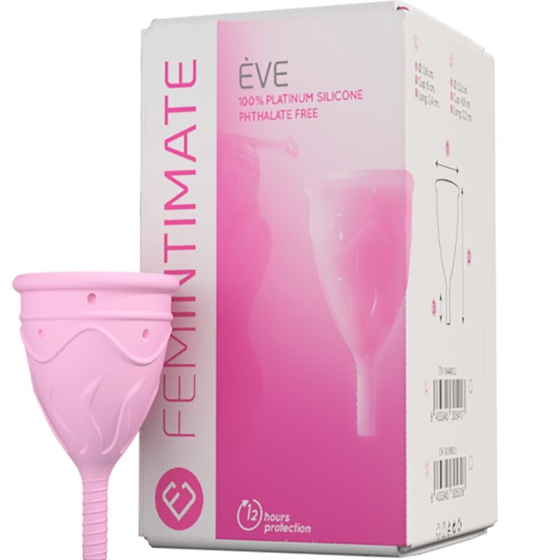 Femintimate - Eve Copa Menstrual Silicona - Talla L 1 Femintimate - Eve Copa Menstrual Silicona - Talla L