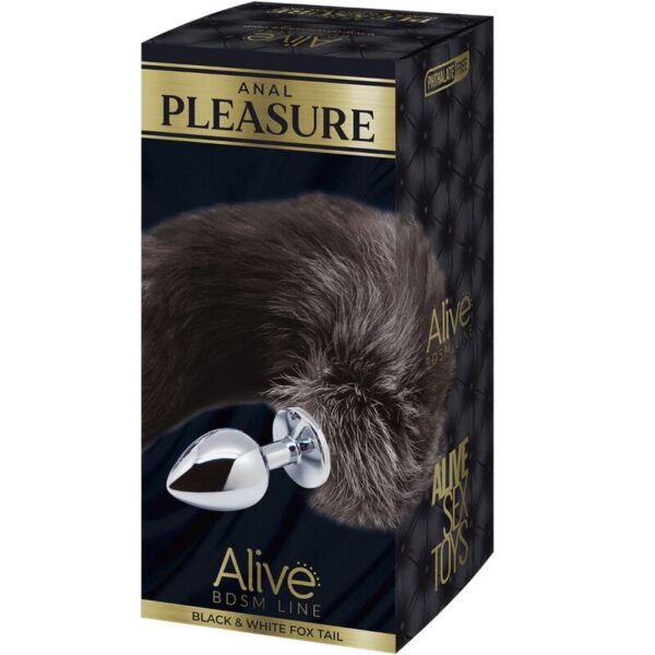Alive - Anal Pleasure Plug Metal Cola De Zorro Talla M - Imagen 5