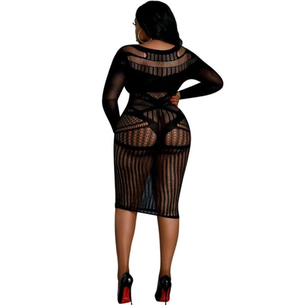 Moonlight - Modelo 3 Vestido Negro Talla Unica / Plus Size - Imagen 2