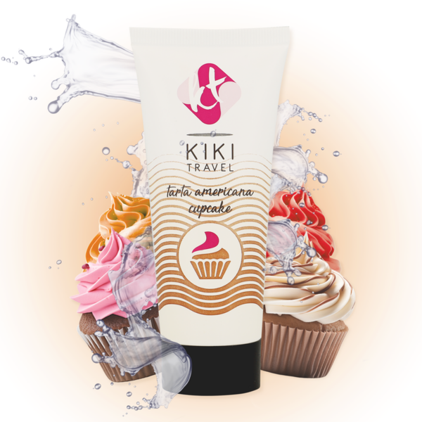 Kikí Travel - Gel Deslizante Sabor A Tarta Americana Cupcake 50 Ml