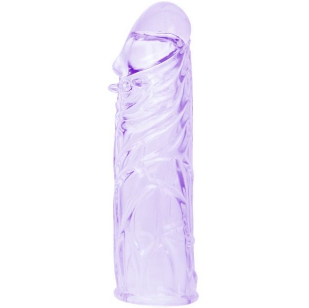 Baile - Funda Lila Para El Pene En Silicona Adaptable 13 Cm 8 Baile - Funda Lila Para El Pene En Silicona Adaptable 13 Cm - Imagen 8