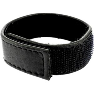 Leather Body - Correa Cuero Ajustable Con Velcro Para Pene Negro