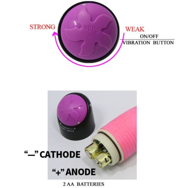 Baile - Colorful Sex Vibrador Realistico Rosa 23 Cm - Imagen 5