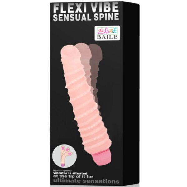 Baile - Flexi Vibe Sensual Vibrador Espiral 19.5 Cm - Imagen 9