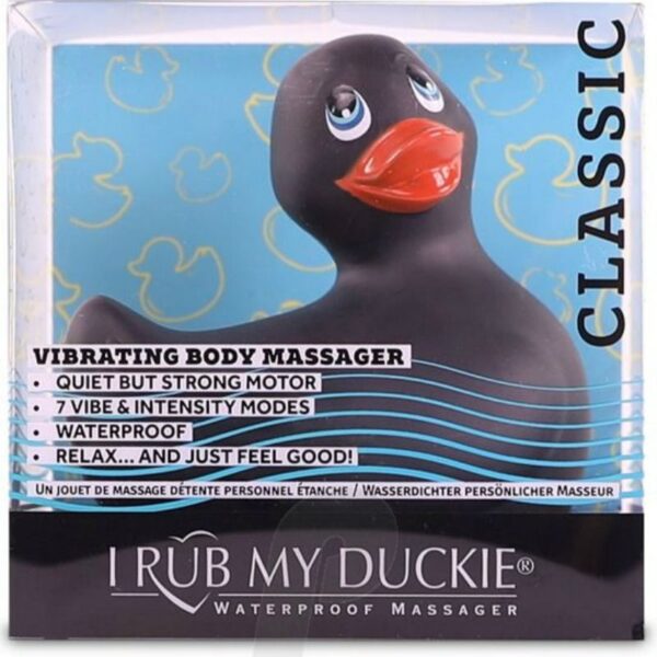 Big Tease Toys - I Rub My Duckie Classic Pato Vibrador Negro - Imagen 3