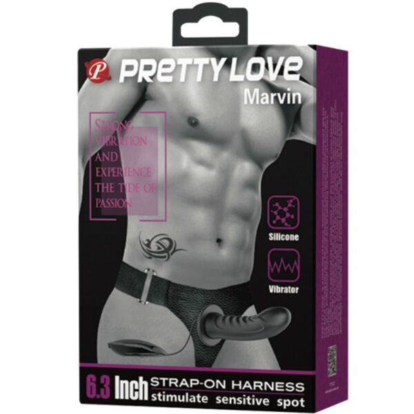 Pretty Love - Marvin Strap On Con Vibracion Y Dildo Hueco - Imagen 8
