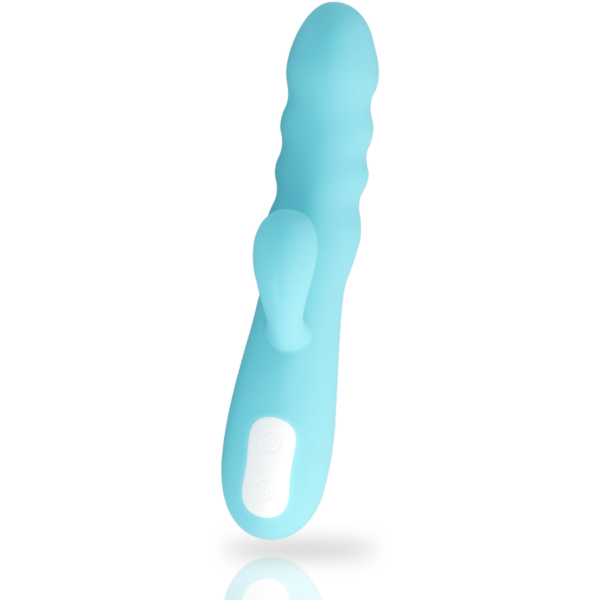 Mia - Eiffel Vibrador Rotador Azul Turquesa - Imagen 2