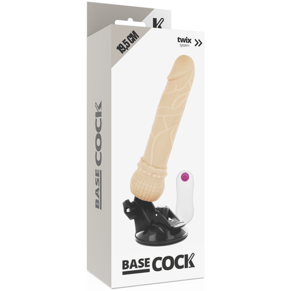 Basecock - Vibrador Realistico Control Remoto Natural 19.5 Cm -O- 4 Cm - Imagen 4