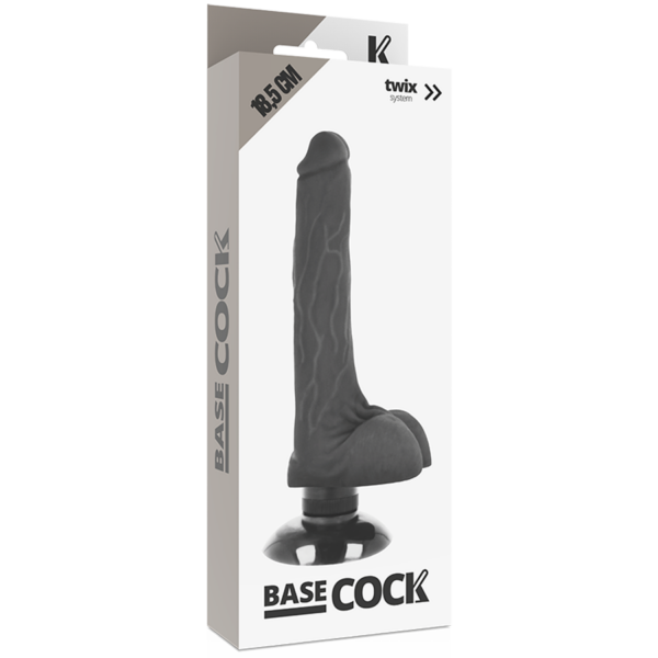 Basecock - Vibrador Realistico 2-1 Natural 18.5 Cm -O- 4 Cm - Imagen 13