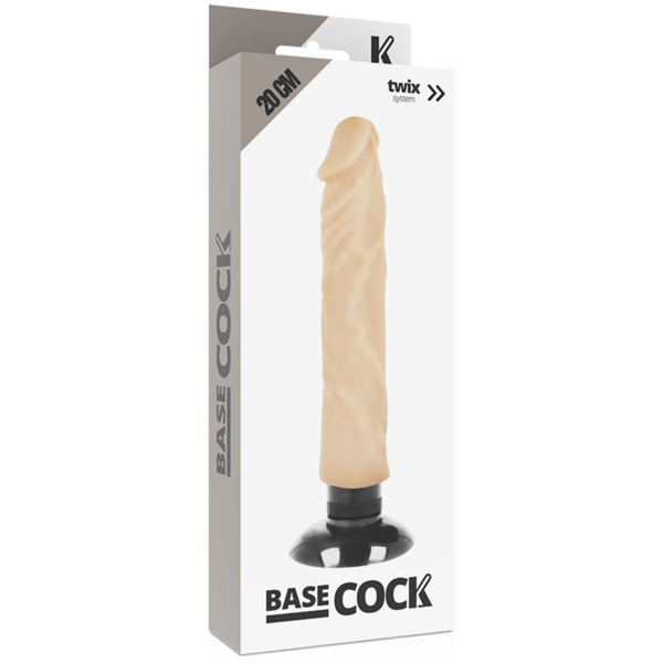 Basecock - Vibrador Realistico 2-1 Natural 20 Cm -O- 4 Cm - Imagen 6