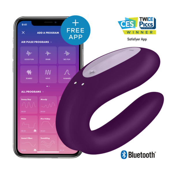 Satisfyer - Double Joy Con App Morado