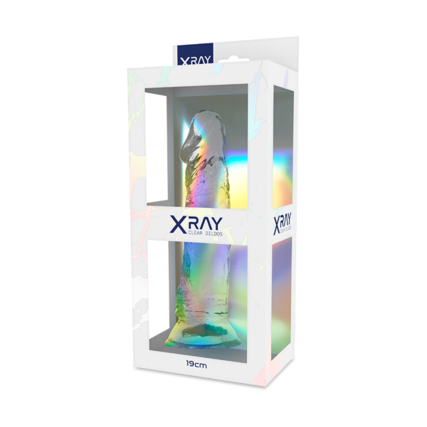 X Ray - Clear Dildo Transparente 19 Cm -O- 4 Cm - Imagen 7