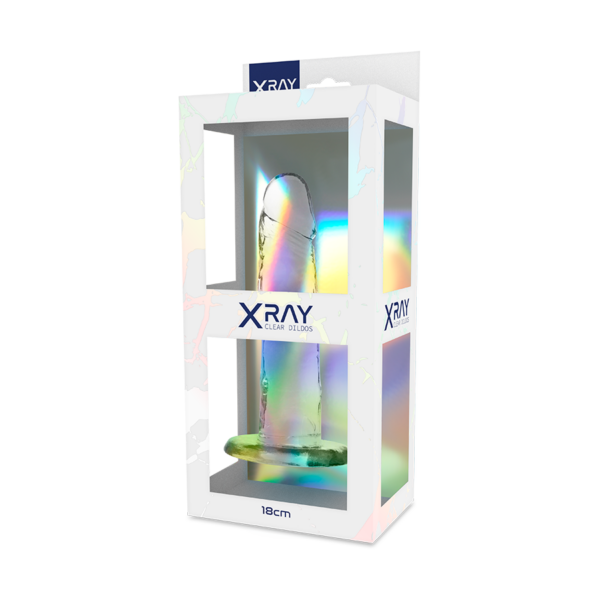 X Ray - Clear Dildo Transparente 18 Cm -O- 4 Cm - Imagen 7