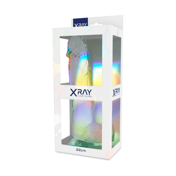 X Ray - Clear Dildo Realista Transparente 22 Cm -O- 4.6 Cm - Imagen 7