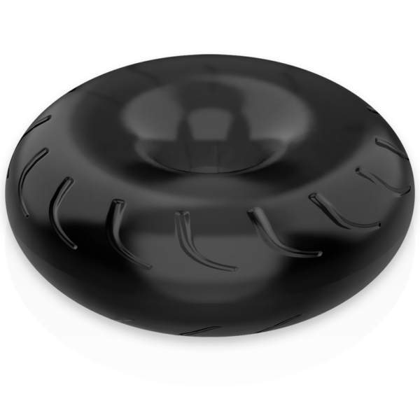 Powering - Super Flexible Y Resistente Anillo Pene  5Cm Pr08 Negro - Imagen 7