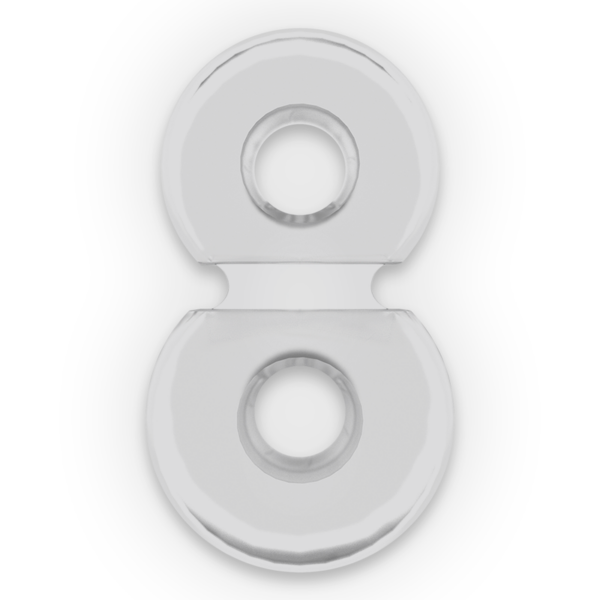 Powering - Super Flexible Y Resistente Anillo Pene Doble Pr09 Clear - Imagen 9