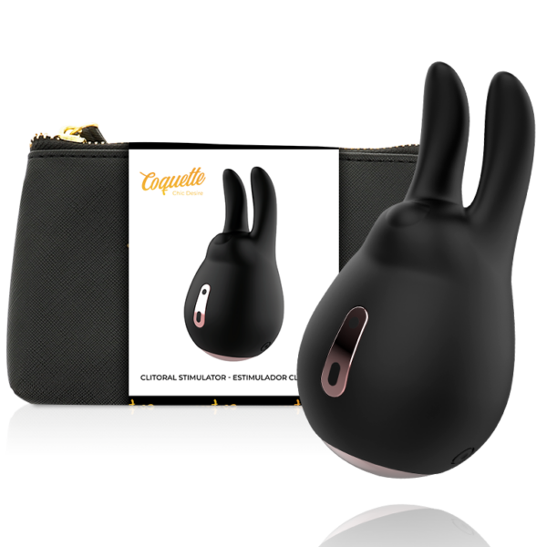 Coquette Toys - Estimulador Clítoris Negro / Gold Conejo