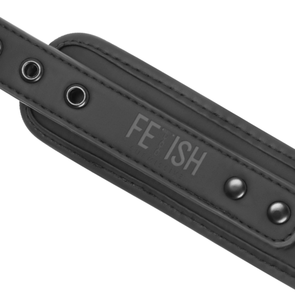 Fetish Submissive - Collar Y Esposas Cuero Vegano Con Forro De Nopreno - Imagen 9