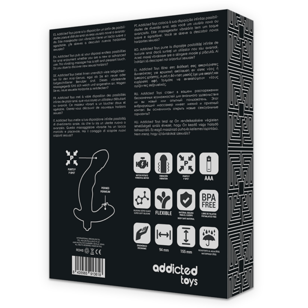 Addicted Toys - Estimulador Anal Prostata Realistic Silicona P-Spot Vibe - Imagen 7