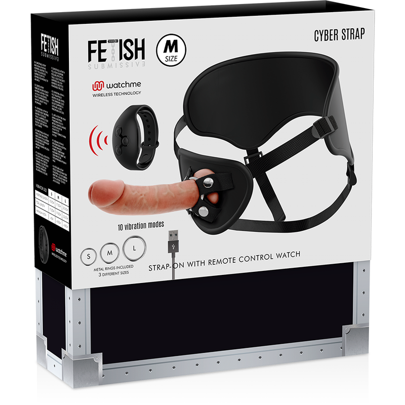 Fetish Submissive Cyber Strap - Arnés Con Dildo Control Remoto Tecnología Watchme M 2 Fetish Submissive Cyber Strap - Arnés Con Dildo Control Remoto Tecnología Watchme M - Imagen 2