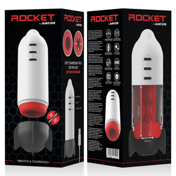 Jamyjob - Rocket Masturbador Tecnología Soft Compression Y Vibracion - Imagen 10