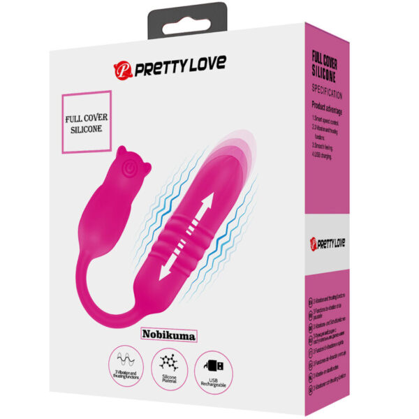 Pretty Love - Nobikuma Bala Vibradora De Silicona Rosa - Imagen 8
