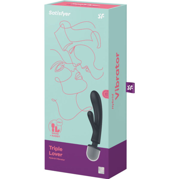 Satisfyer - Triple Lover Masajeador Vibrador Rabbit - Imagen 14
