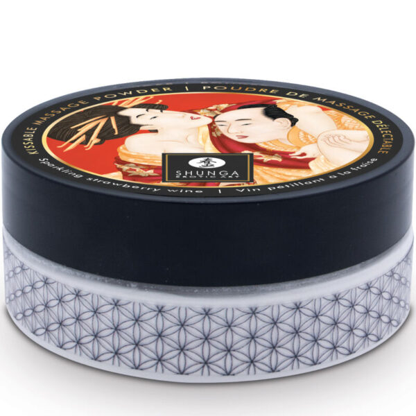 Shunga - Kit Polvos De Masaje Comestible Fresa - Imagen 3