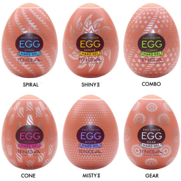 Tenga - Hard Boiled Huevo Masturbador Pack 6 Uds - Imagen 3