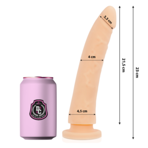 Delta Club - Dildo Realista Natural Silicona Medica 23 Cm -o- 4.5 Cm