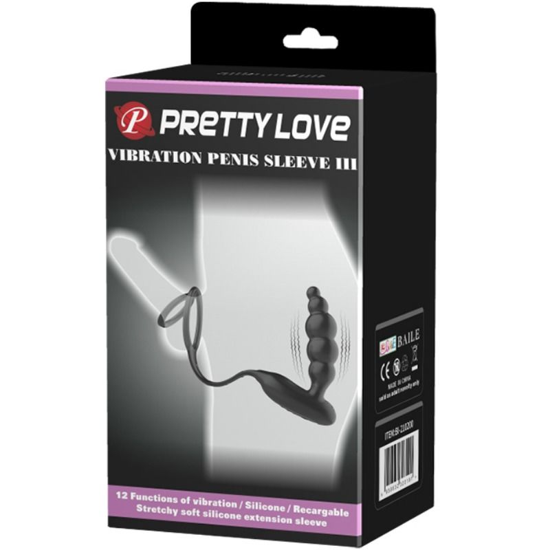 Pretty Love - Anillos Pene Con Plug Vibrador 10 Pretty Love - Anillos Pene Con Plug Vibrador - Imagen 10