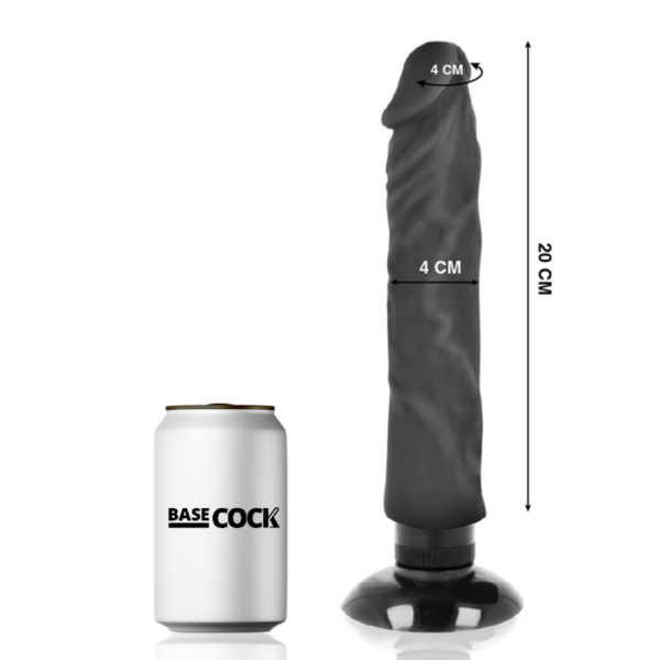 Basecock - Vibrador Realistico 2-1 Natural 20 Cm -O- 4 Cm - Imagen 9