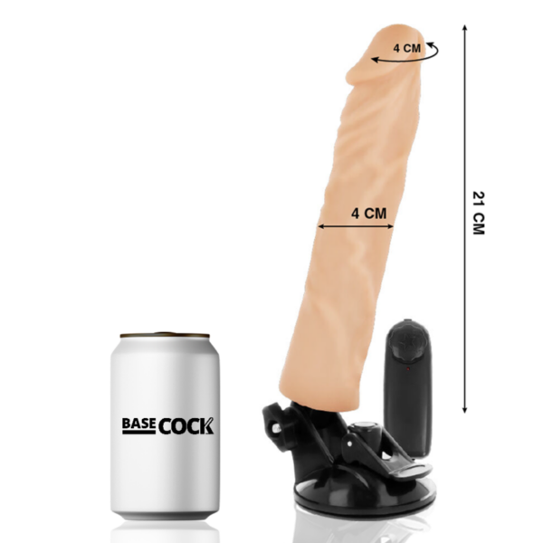 Basecock - Vibrador Realistico Control Remoto Natural 21 Cm -O- 4 Cm - Imagen 2