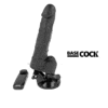 Basecock - Vibrador Realistico Control Remoto Negro 18.5 Cm -o- 4cm